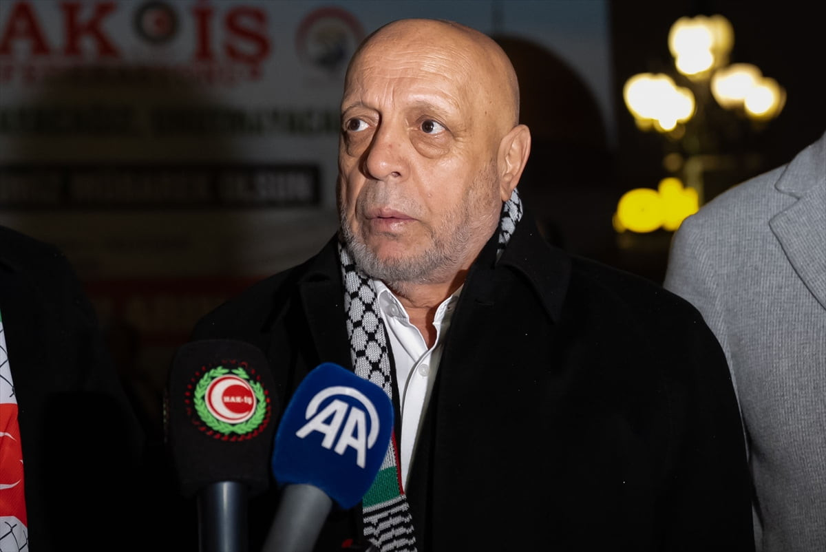 HAK-İŞ Konfederasyonu, Miraç Kandili dolayısıyla, Hacı Bayram-ı Veli Camisi avlusunda, Gazze halkı...