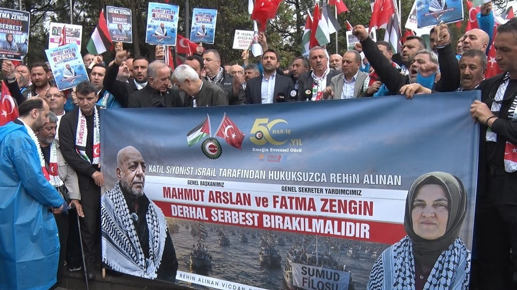 HAK İŞÇİ SENDİKALARI KONFEDERASYONU (HAK-İŞ) SUMUD FİLOSU’NDA YER ALAN VE İSRAİL’İN MÜDAHALESİ...
