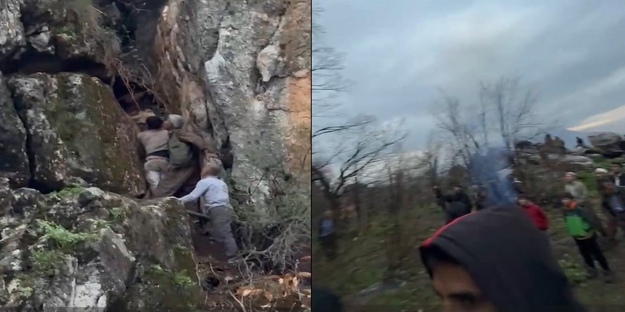 HAKKÂRİ’NİN DERECİK İLÇESİNE BAĞLI ANADAĞ YEŞİLOVA MEVKİİNDE PANCAR TOPLAMAK İÇİN DAĞA ÇIKAN VE...