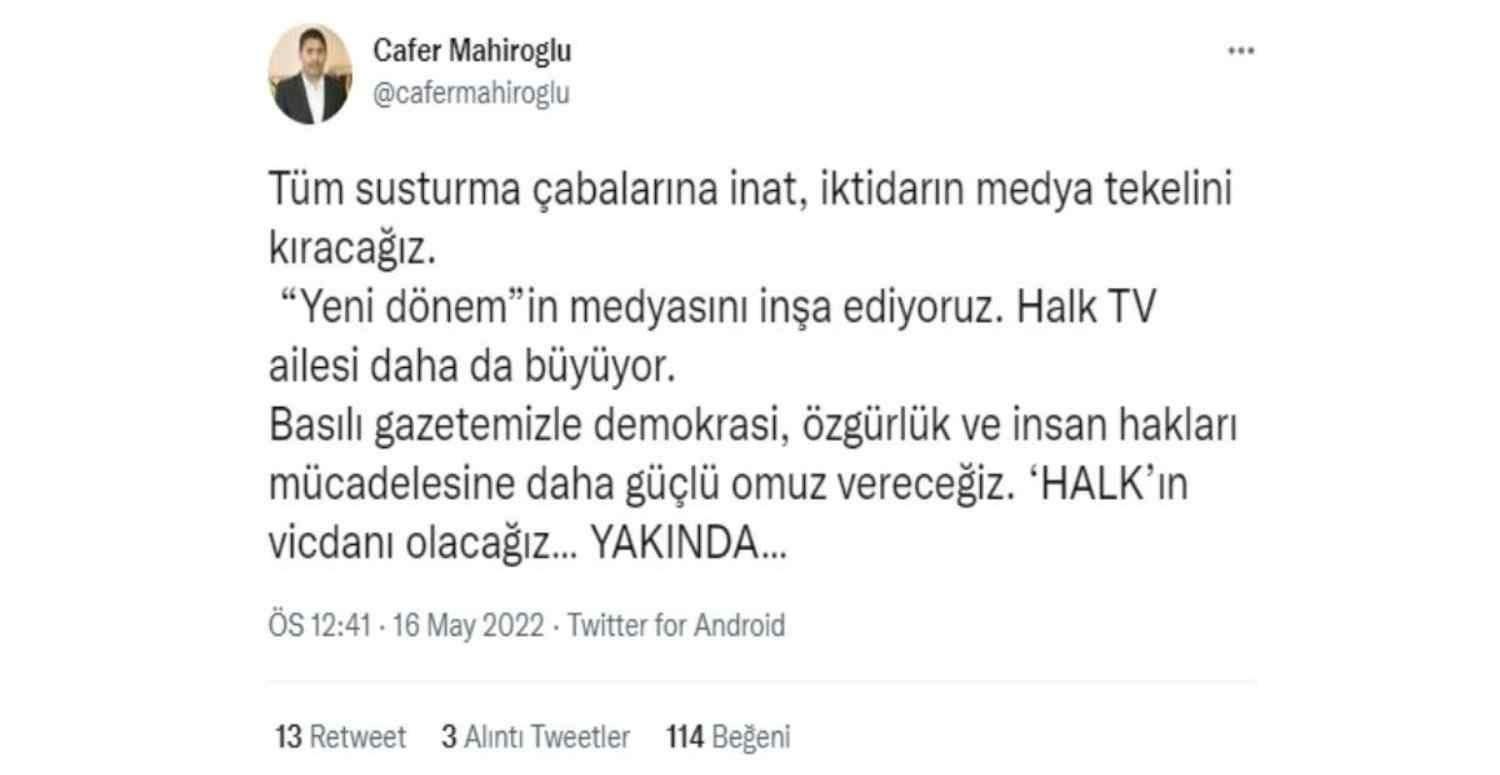 Halk TV Gazete Çıkarıyor