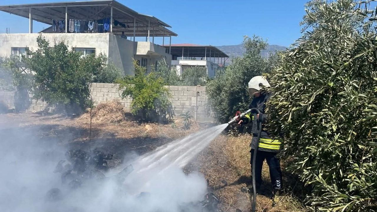 Hassa'da bahçe yangını kontrol altına alındı