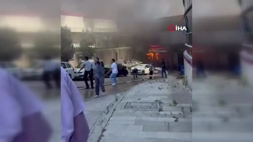 Hastanede yangın paniği