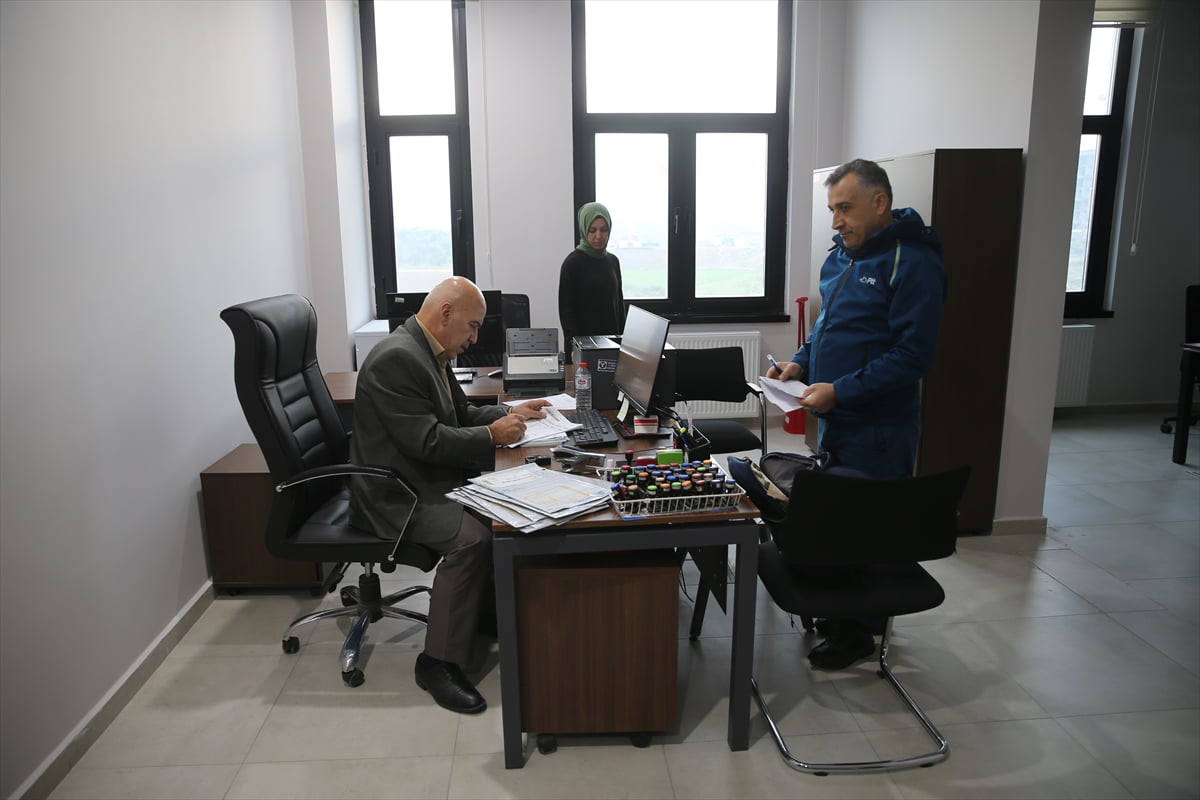 Hatay'da 6 Şubat 2023'teki depremlerinin ardından yapılarak hizmete giren valilik binası basın...