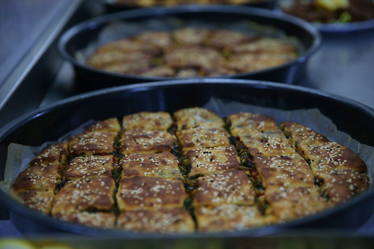 Hatay'da Hollanda Türk Gönüllüler Vakfı (HTGV) tarafından açılan lokantada istihdam edilen 10...