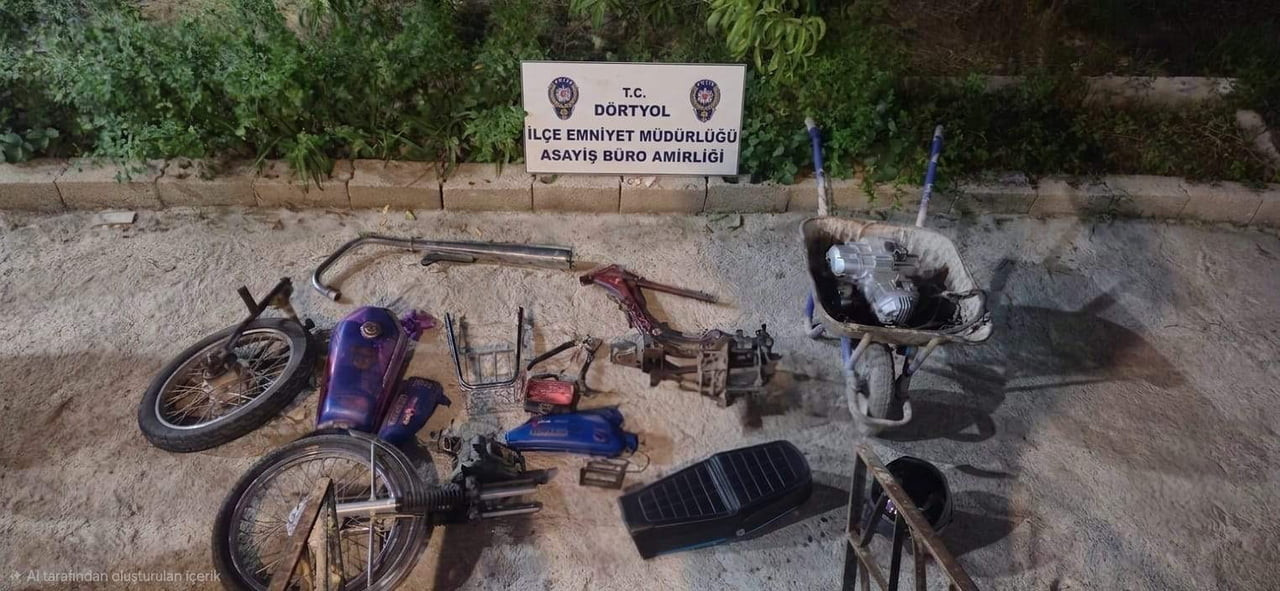 HATAY’DA MOTOSİKLET HIRSIZLIĞI İLE İŞ YERİNDEN VE KURUMDAN HIRSIZLIK OLAYLARININ ŞÜPHELİSİ OLDUĞU...