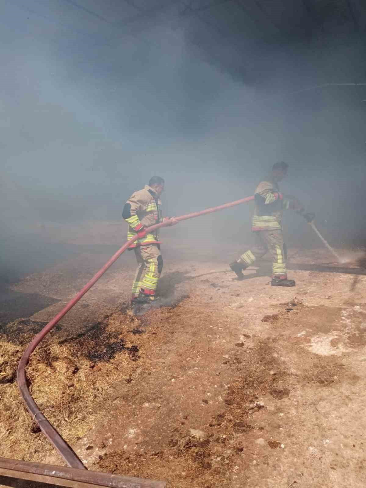 HATAY’IN REYHANLI İLÇESİNDE ÇIKAN SAMANLIK YANGINI KISA SÜREDE KONTROL ALTINA ALINDI