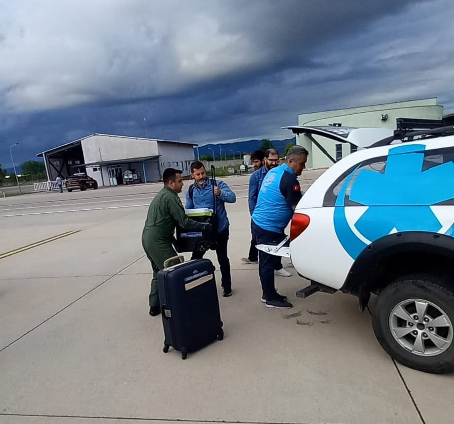 HAVA KUVVETLERİ KOMUTANLIĞINA BAĞLI 11’İNCİ HAVA ULAŞTIRMA ANA ÜS KOMUTANLIĞINA AİT AMBULANS UÇAĞI...