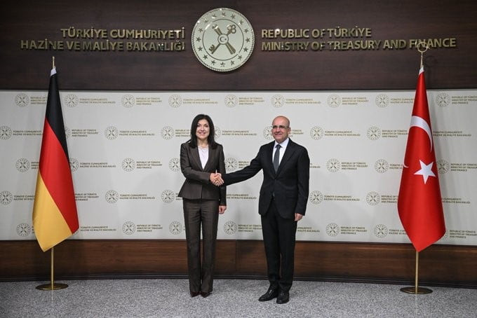 HAZİNE VE MALİYE BAKANI MEHMET ŞİMŞEK, ALMANYA FEDERAL EKONOMİ VE ENERJİ BAKANI KATHERİNA REİCHE...