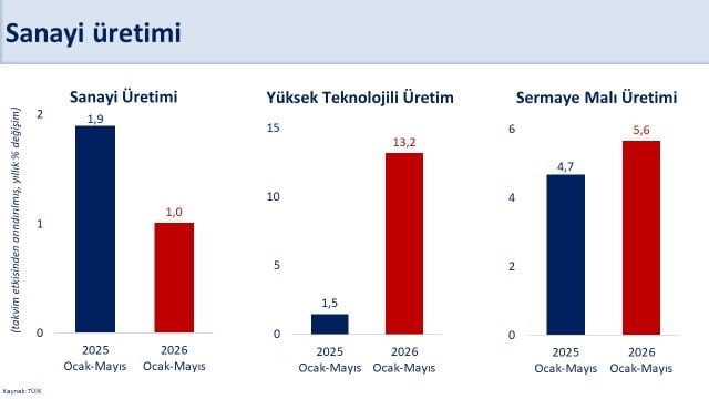 HAZİNE VE MALİYE BAKANI MEHMET ŞİMŞEK, "SANAYİ ÜRETİMİ MAYIS AYINDA BEŞ ÇALIŞMA GÜNÜ EKSİĞİ...