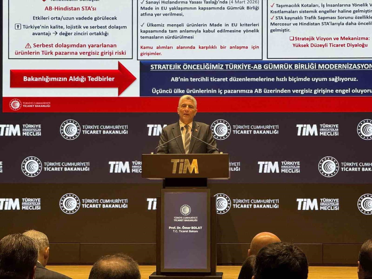 HAZİRAN AYI İHRACAT RAKAMLARINI AÇIKLAYAN TİCARET BAKANI ÖMER BOLAT