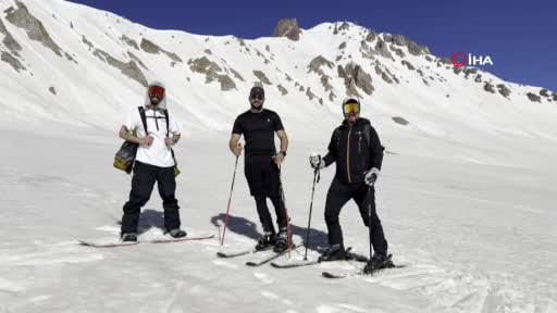 Haziran sonunda Erciyes’te kayak keyfi