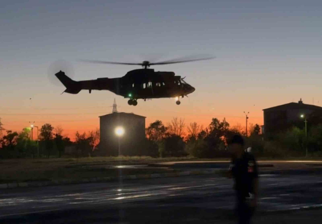 HELİKOPTERİN İNİŞİ
