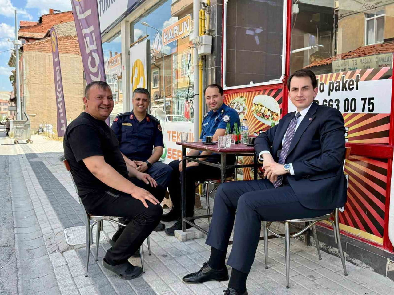 HİSARCIK KAYMAKAMI ATAM, ESNAF VE VATANDAŞLARLA BULUŞTU
