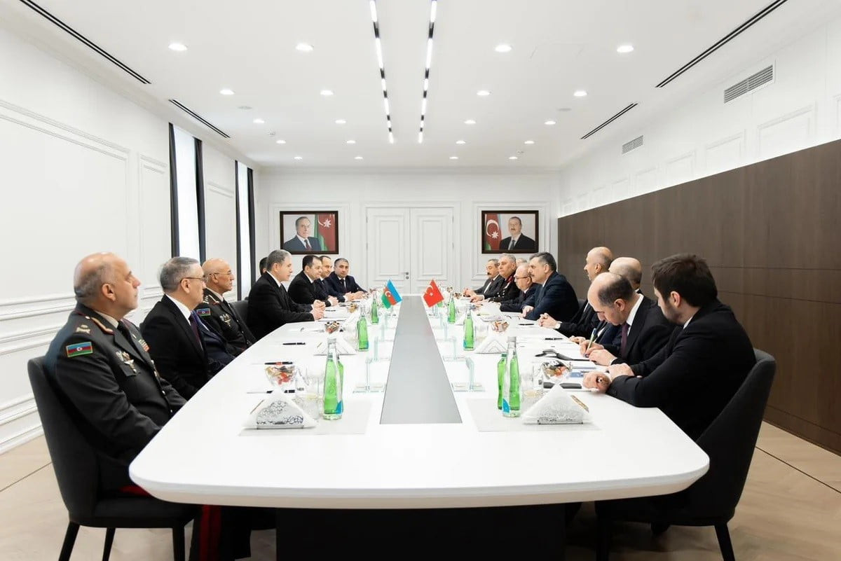 İÇİŞLERİ BAKANI MUSTAFA ÇİFTÇİ, AZERBAYCAN İÇİŞLERİ BAKANI VİLAYET EYVAZOV İLE BİR ARAYA...