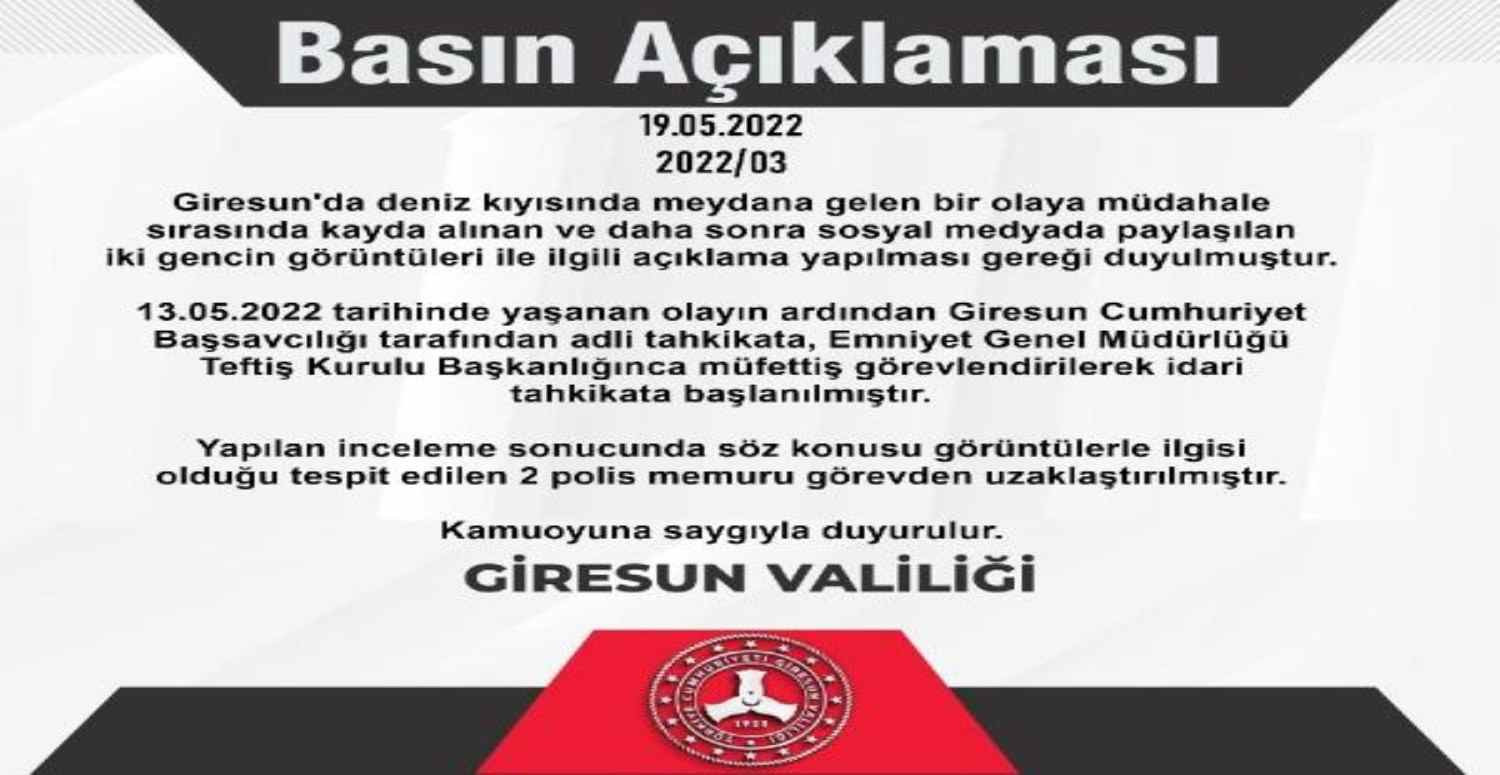 iki polis memuru hakkında inceleme