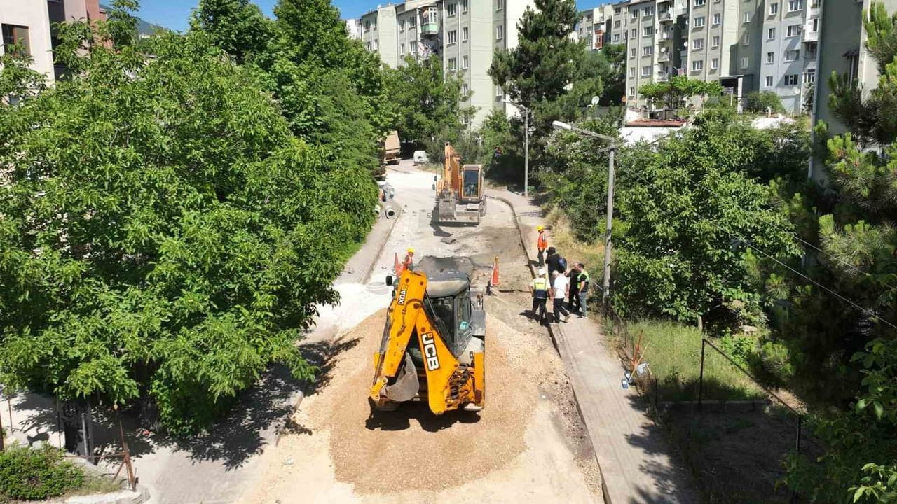 İnegöl'de altyapı yatırımları devam ediyor