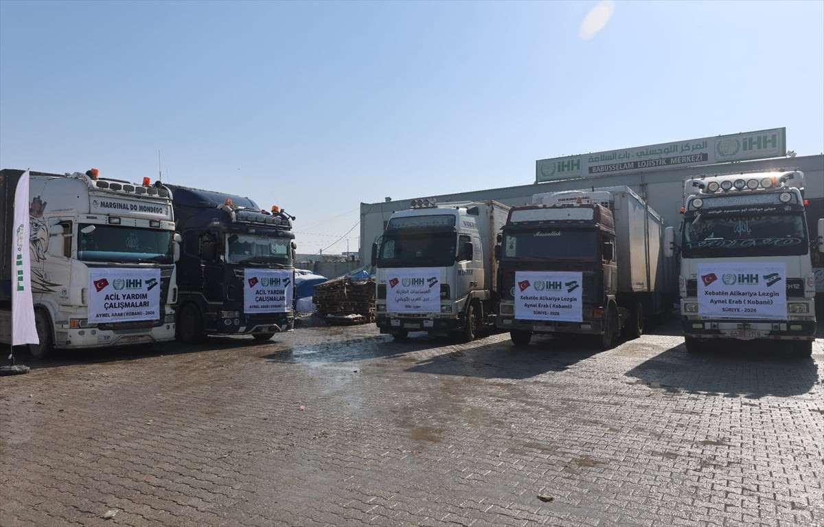 İnsan Hak ve Hürriyetleri (İHH) İnsani Yardım Vakfı, Suriye'deki Aynularab'ta çatışmalardan...