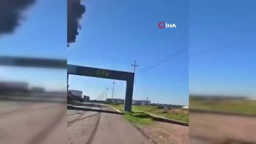 Irak Kürt Bölgesel Yönetimi’nde (IKBY) Erbil-Musul yolu üzerinde bulunan bir yağ deposuna insansız...