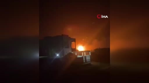 Irak Kürt Bölgesel Yönetimi’nin (IKBY) Erbil kentinde gece saatlerinde düzenlenen insansız hava...