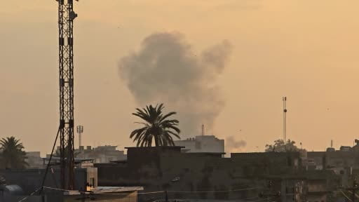 Irak'ın Kerkük vilayetinde bulunan Kerkük Uluslararası Havalimanı içerisindeki İran yanlısı Haşdi...