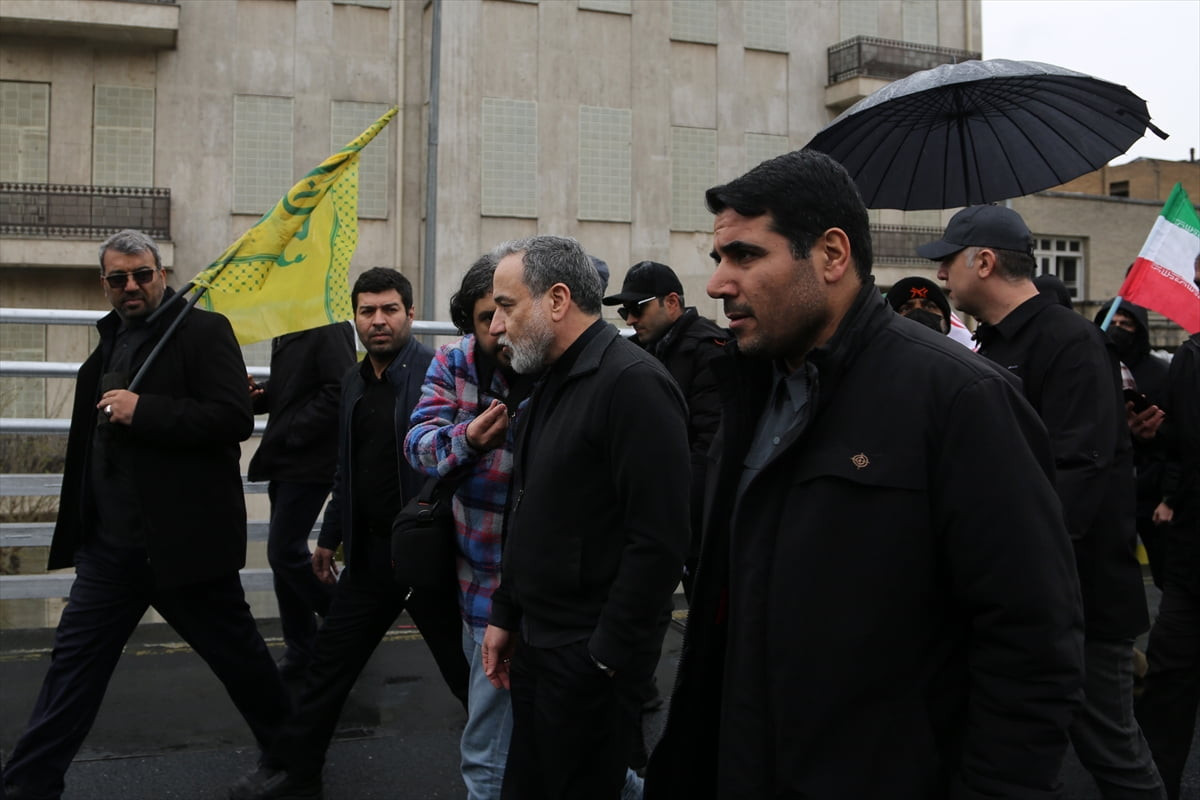 İran'ın başkenti Tahran’daki Kudüs Günü Yürüyüşü’ne katılan İran Dışişleri Bakanı Abbas Erakçi...