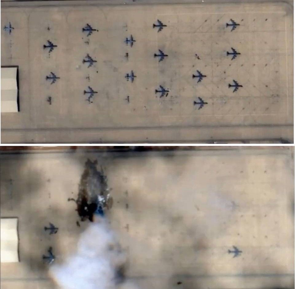 İRAN’IN CUMA GÜNÜ SUUDİ ARABİSTAN’DAKİ PRENS SULTAN HAVA ÜSSÜ’NE DÜZENLEDİĞİ SALDIRIDA VURULAN VE...