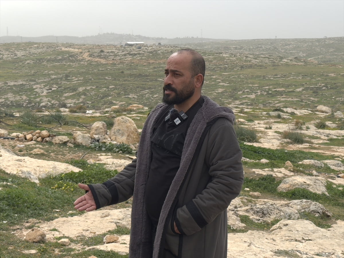 İşgal altındaki Batı Şeria'nın El Halil kentinin güneyindeki Mesafir Yatta'da, Filistinliler...