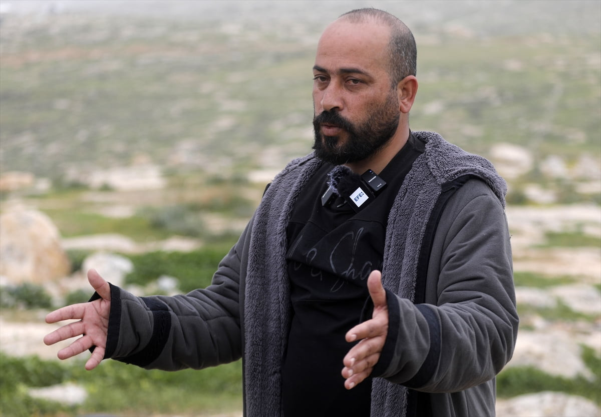 İşgal altındaki Batı Şeria'nın El Halil kentinin güneyindeki Mesafir Yatta'da, Filistinliler...