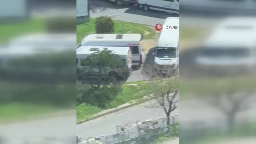 İsrail Konsolosluğu yakınından bir şahsın vurulduğu anlar böyle görüntülendi: 2 ölü, 2 polis 3...