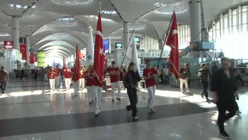 İstanbul Havalimanı’nda 19 Mayıs coşkusu