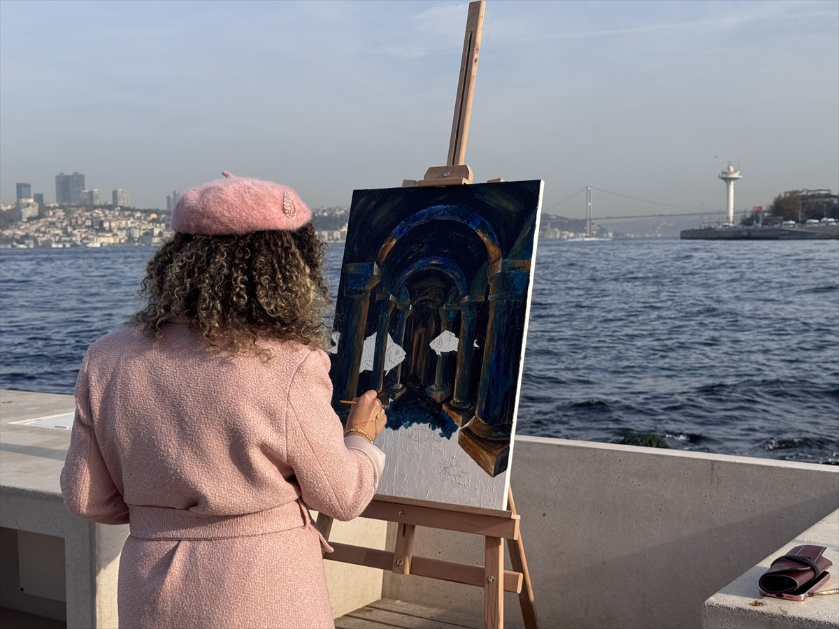 İstanbul İl Milli Eğitim Müdürlüğünce 24 Kasım Öğretmenler Günü etkinlikleri kapsamında "Tuval...