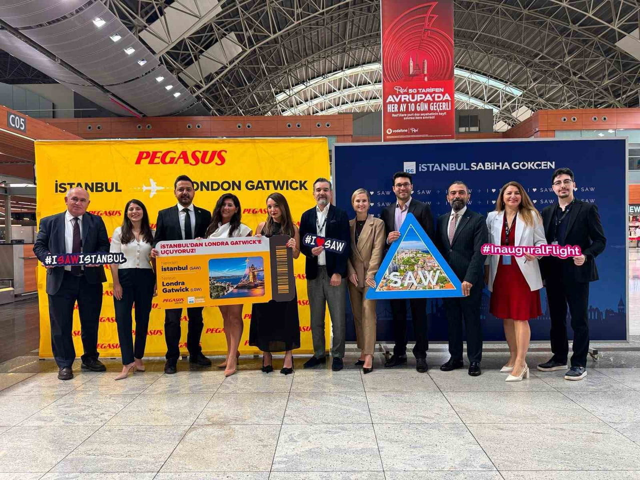 İSTANBUL SABİHA GÖKÇEN ULUSLARARASI HAVALİMANI, PEGASUS HAVA YOLLARI’NIN LONDRA GATWİCK...
