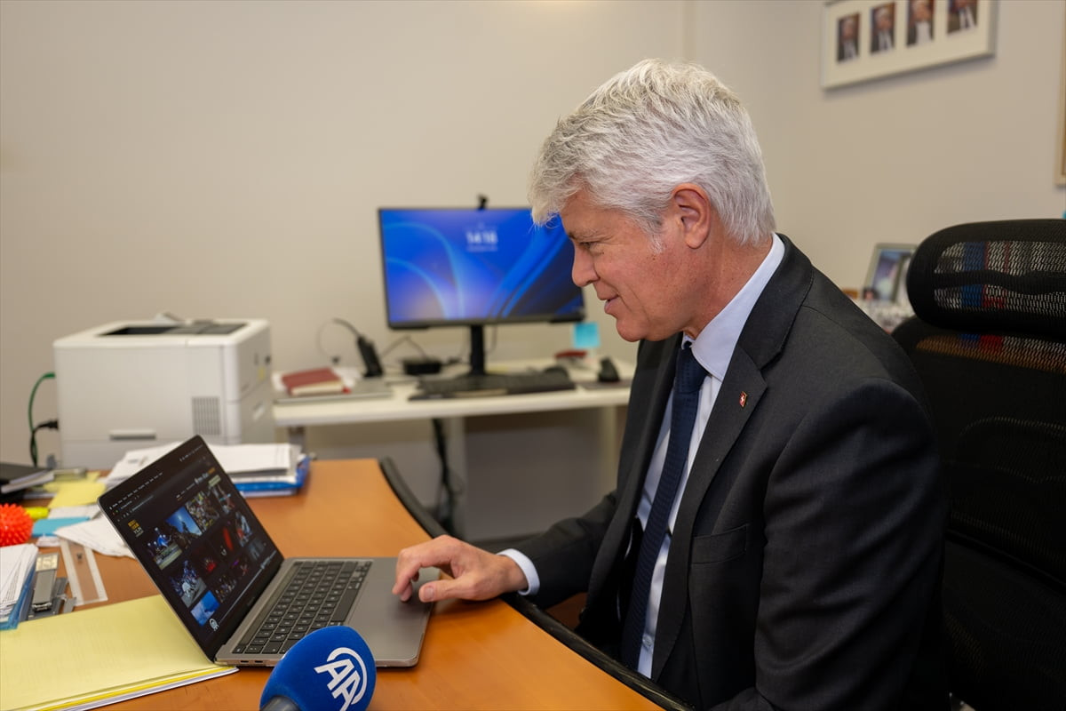 İsviçre'nin Ankara Büyükelçisi Guillaume Bertrand Scheurer, Anadolu Ajansının (AA) 2025'te Türkiye...