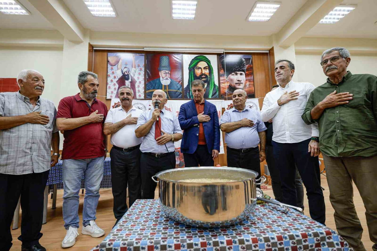 İZMİR BÜYÜKŞEHİR BELEDİYE BAŞKANI DR. CEMİL TUGAY, KARŞIYAKA’DA ZÜBEYDE HANIM ALEVİ BEKTAŞİ...