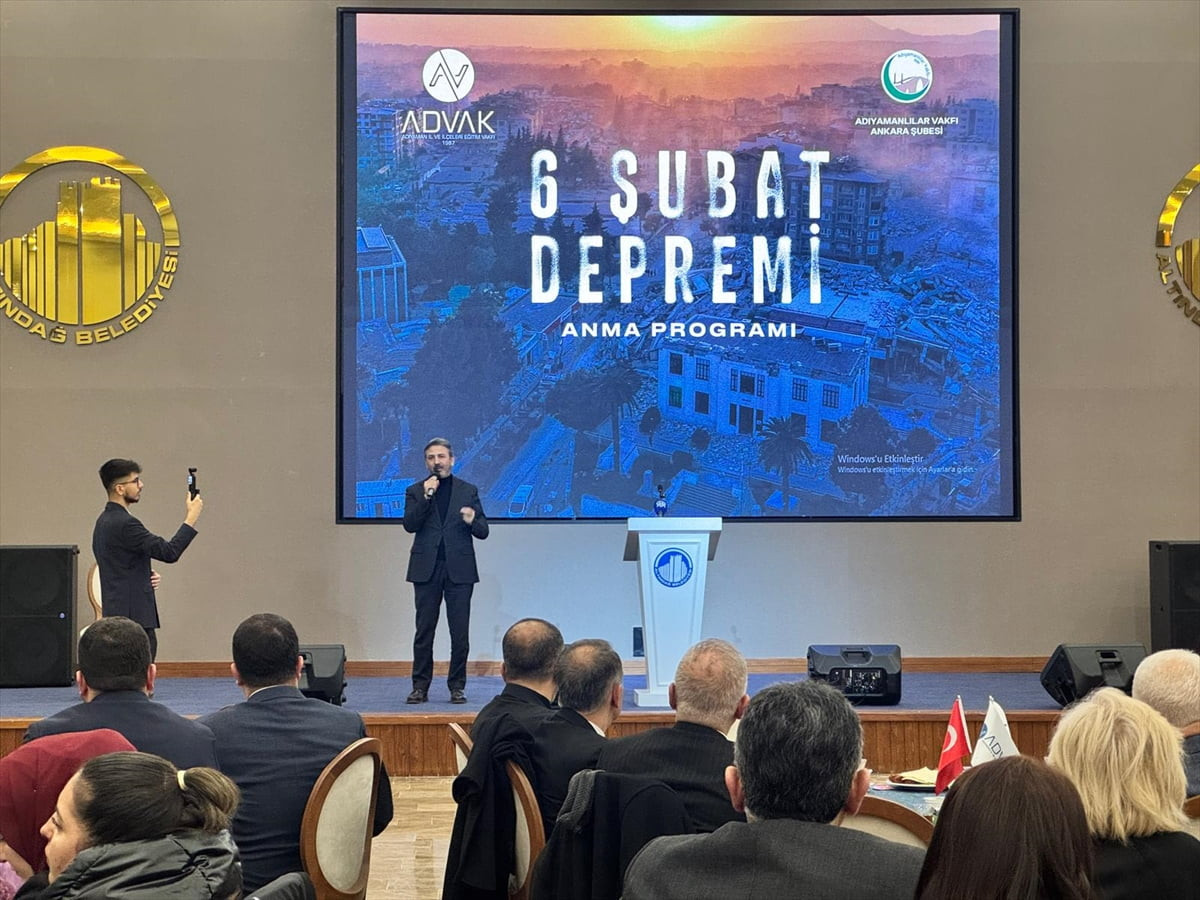 Kahramanmaraş merkezli 6 Şubat 2023'teki depremlerde hayatını kaybedenler için Ankara'da anma...