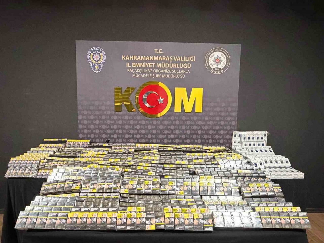 KAHRAMANMARAŞ’TA POLİS EKİPLERİNCE DÜZENLENEN ÜÇ AYRI OPERASYONDA 149 BİN 200 DAL İÇİ KIYILMIŞ...