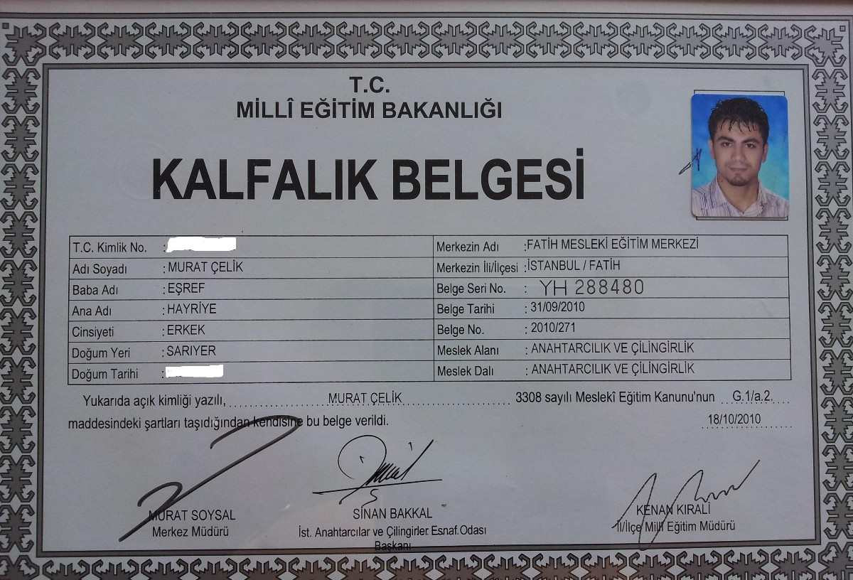 Kalfalık belgesi