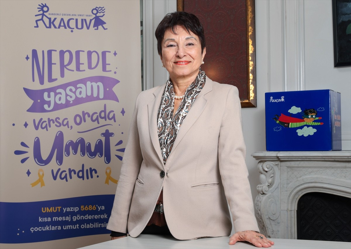 Kanserli Çocuklara Umut Vakfı (KAÇUV) Yönetim Kurulu Başkanı Prof. Dr. İnci Yıldız, AA muhabirine...