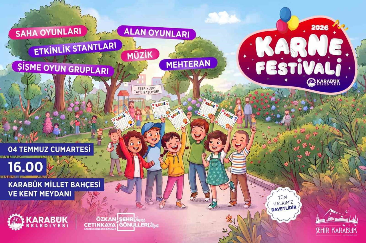 KARABÜK BELEDİYESİ, 2025-2026 EĞİTİM-ÖĞRETİM YILININ SONA ERMESİ DOLAYISIYLA ÖĞRENCİLER İÇİN KARNE...
