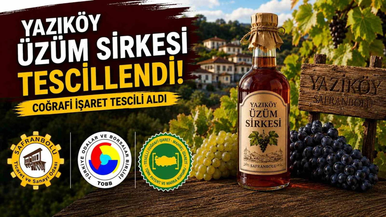 KARABÜK'ÜN 10'UNCU COĞRAFİ İŞARETLİ ÜRÜNÜ "YAZIKÖY ÜZÜM SİRKESİ" OLDU