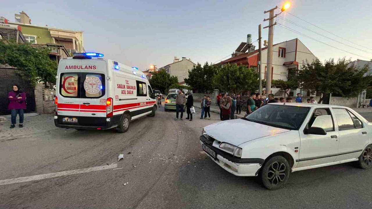 KARAMAN’DA İKİ OTOMOBİLİN ÇARPIŞMASI SONUCU MEYDANA GELEN TRAFİK KAZASINDA 1 KİŞİ...