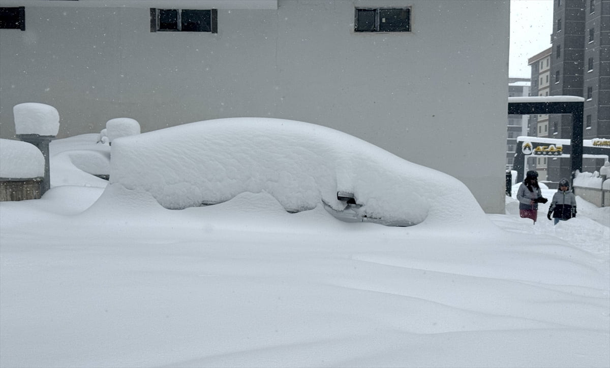 Karla kaplanan Erzurum, Ardahan, Kars, Ağrı, Erzincan ve Tunceli'de ulaşım güçlükle sağlanıyor....