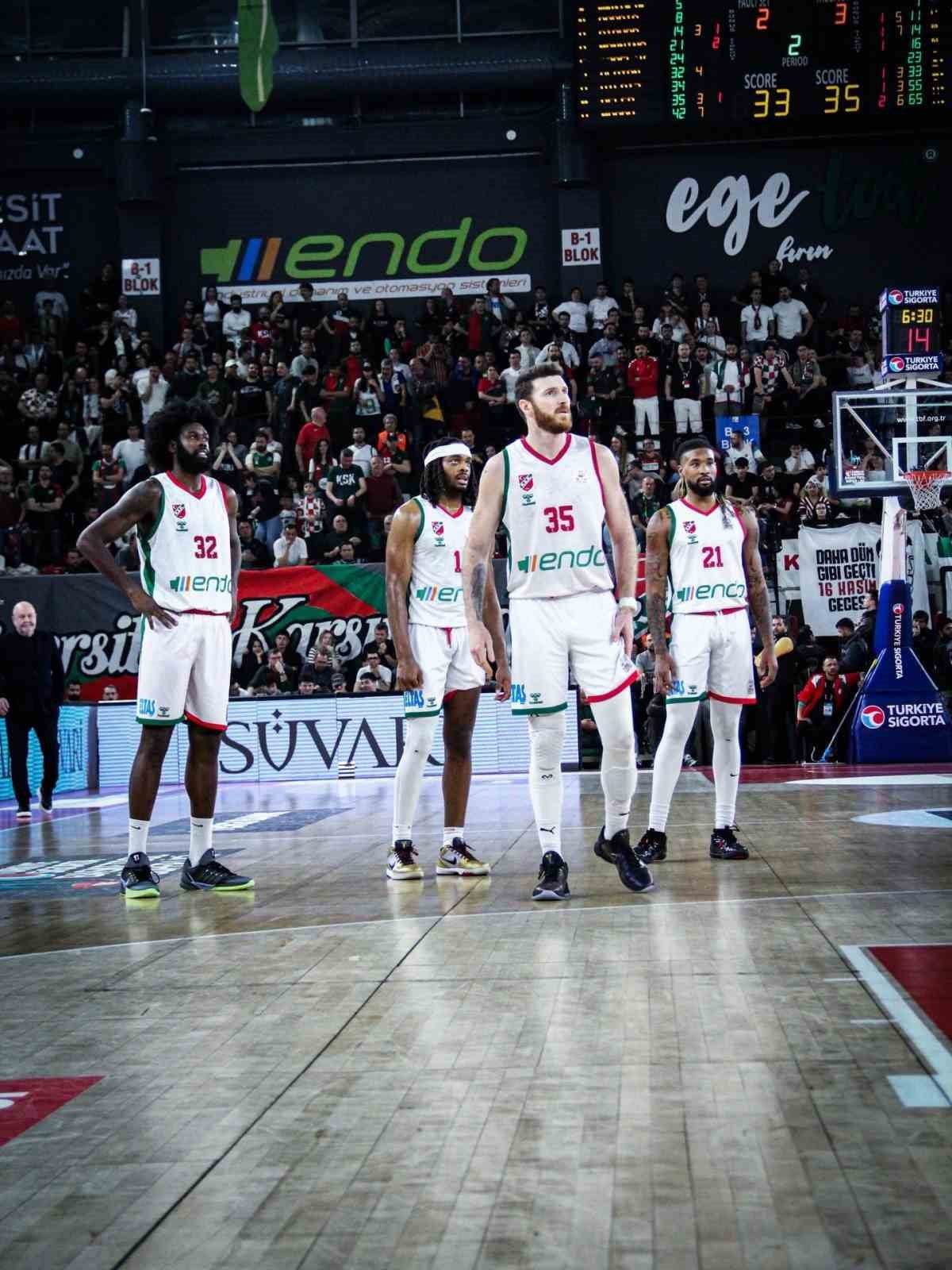 KARŞIYAKA BASKETBOL, LİGDE KALMA İDDİASINI SÜRDÜRDÜ