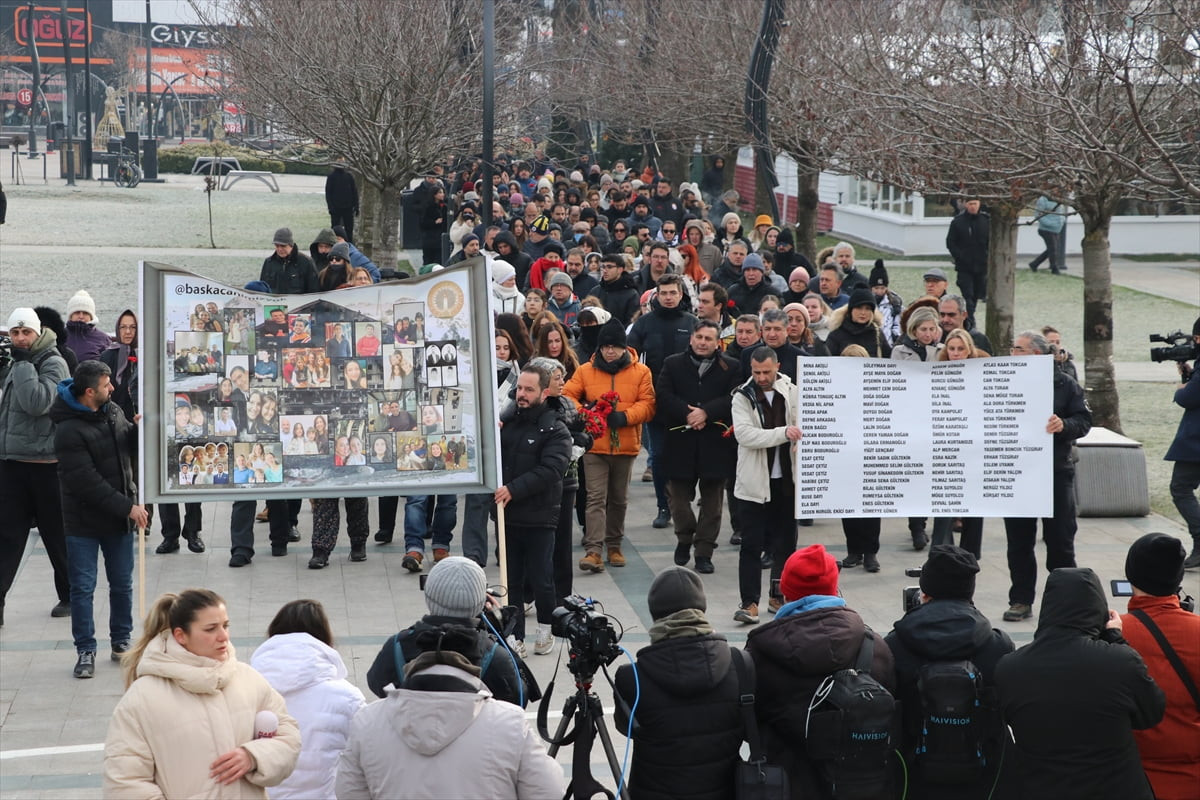 Kartalkaya Kayak Merkezi'ndeki Grand Kartal Otel'de çıkan yangının 1. yılında, hayatını kaybeden...