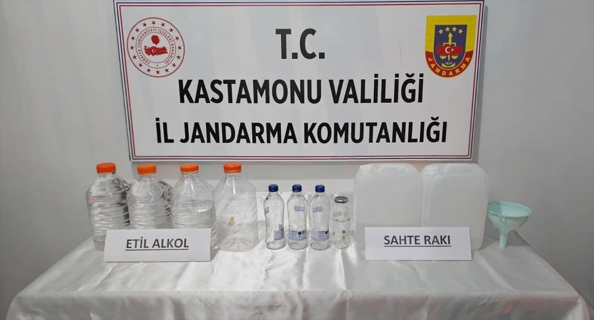 Kastamonu'da ruhsatsız silah ve sahte içki operasyonlarında 5 şüpheli gözaltına alındı.