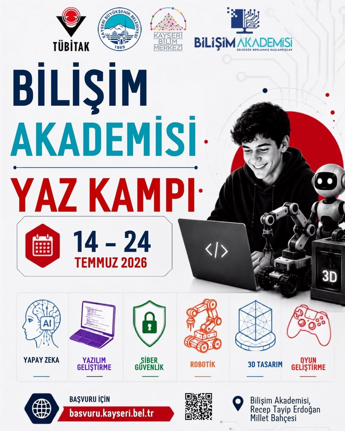 KAYSERİ BÜYÜKŞEHİR BELEDİYESİ BÜNYESİNDE FAALİYET GÖSTEREN BİLİŞİM AKADEMİSİ TARAFINDAN 14-24...