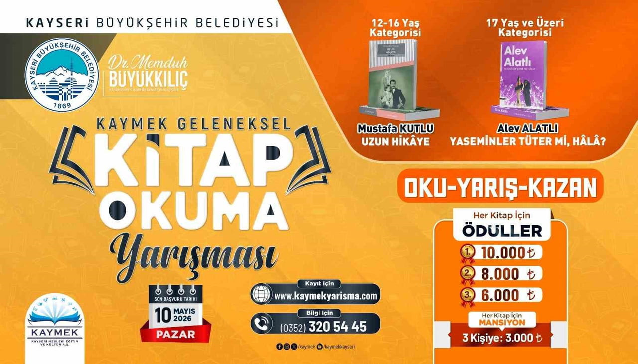 KAYSERİ BÜYÜKŞEHİR BELEDİYESİ BÜNYESİNDEKİ KAYMEK A.Ş., GELENEKSEL HALE GETİRDİĞİ KİTAP OKUMA...