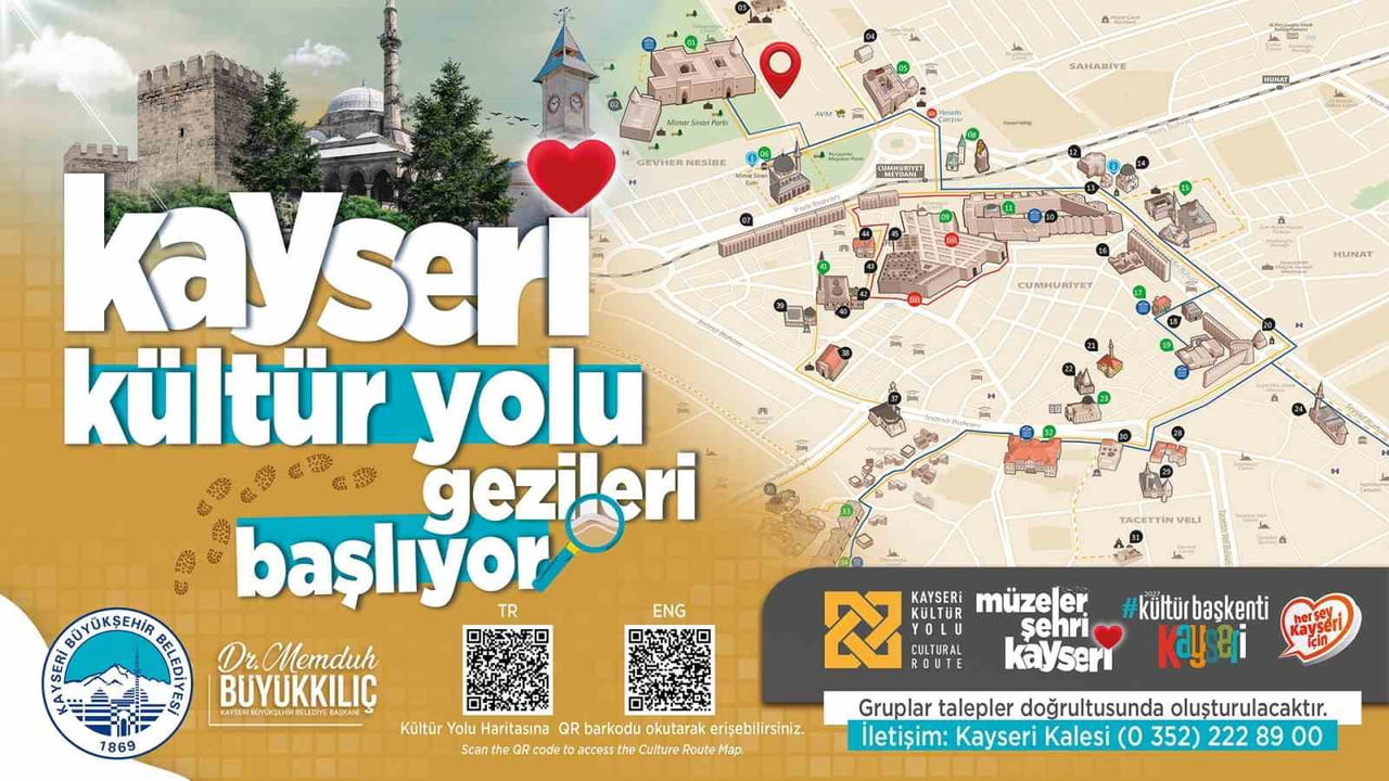 KAYSERİ BÜYÜKŞEHİR BELEDİYESİ TARAFINDAN 12 YILDIR BAŞARIYLA SÜRDÜRÜLEN KÜLTÜR YOLU PROJESİ...
