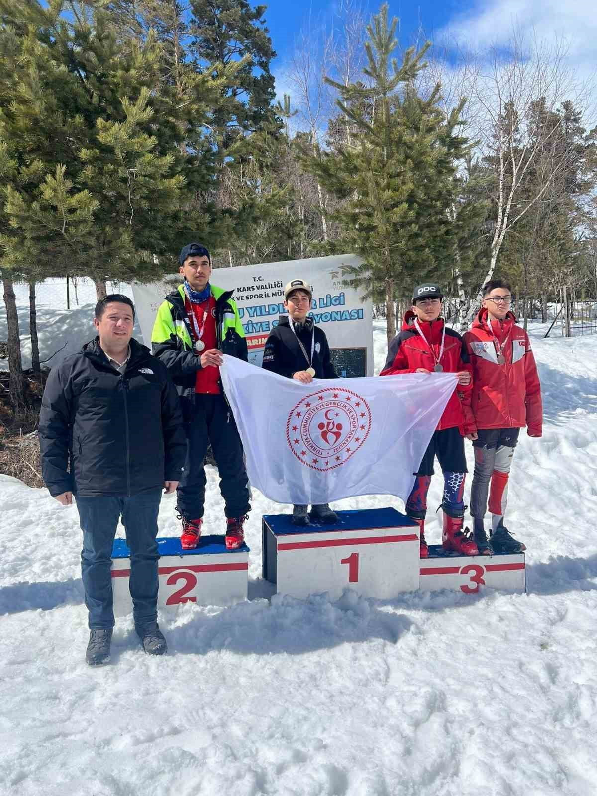 KAYSERİ SPOR A.Ş. SPOR KULÜBÜ SPORCULARI, SARIKAMIŞ’TA DÜZENLENEN ANADOLU YILDIZLAR LİGİ KAYAK ALP...