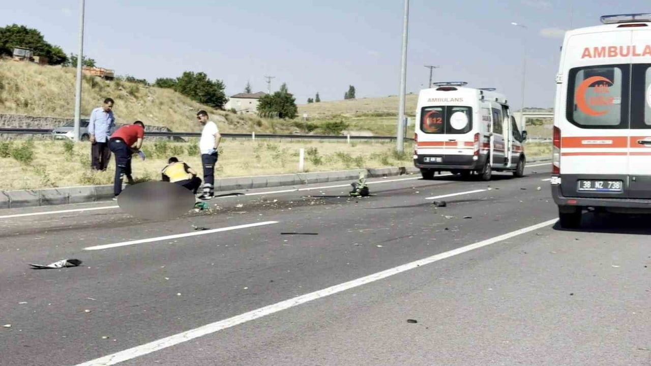 KAYSERİ’NİN İNCESU İLÇESİNDE OTOMOBİL İLE MOTOSİKLETİN KARIŞTIĞI KAZADA 1 KİŞİ HAYATINI...